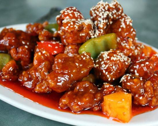 220- Vegetarian Sweet & Sour Chicken 素咕噜鸡